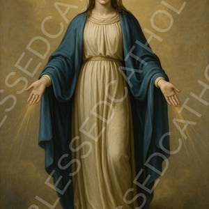 Our Lady of Grace Digital Downloadable Catholic Pictures | Virgin Mary Printable Artwork | Catholic Mother Mary | Virgin Mary Artwork