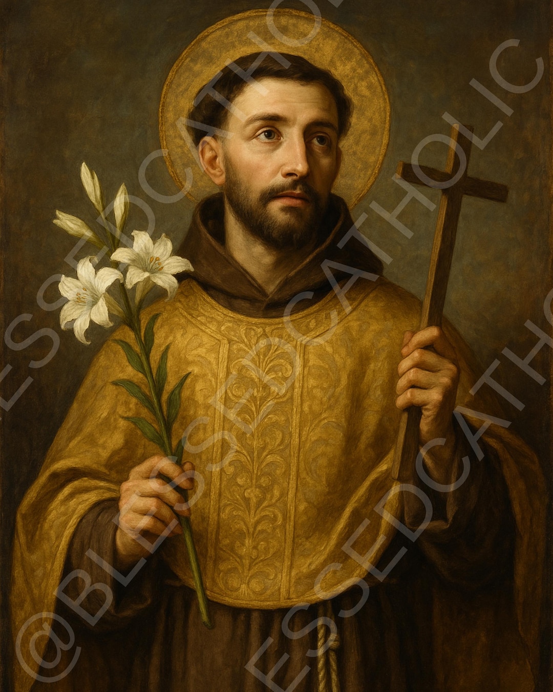 Saint Francis of Assisi Art Print | Catholic Patron Saint for Animals ...