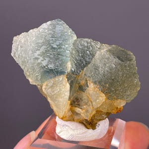 Etched Blue-Green Fluorite Crystal Specimen from Fujian, China - Natural Raw Mineral for Collectors