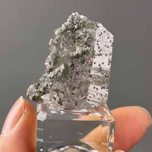 Rare Fluorite Crystal Cluster with Pyrite Inclusions - Natural Raw Mineral Specimen Collectible
