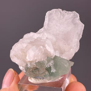 Natural Green Fluorite & Calcite Crystal Cluster - Raw Mineral Specimen from Fujian, China for Collection