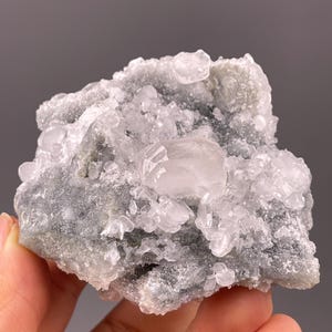 Pink Fluorescent Calcite Crystal Cluster - Raw Mineral Specimen from Fujian, China