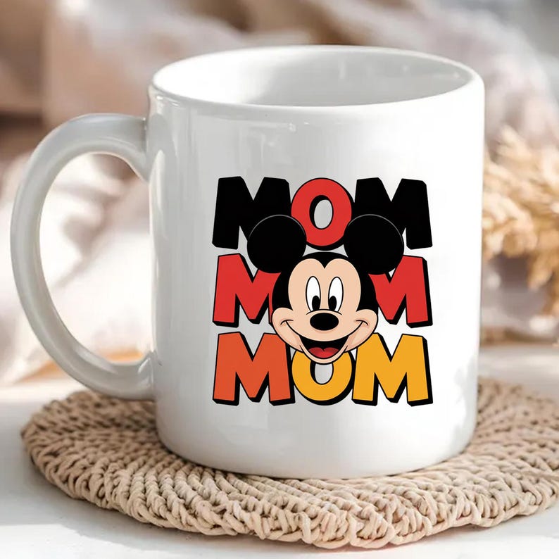 Mickey Mouse Png Mother's Day, Magical MOM PNG, Cute Cartoon Mouse Mom ...