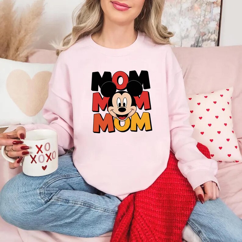 Mickey Mouse Png Mother's Day, Magical MOM PNG, Cute Cartoon Mouse Mom ...