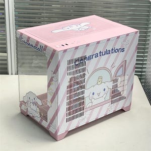 Pre order Kawaii mATX Tower custom Gaming pc case/computer Case/Compatible with mATX/Mini ITX/Custom Gaming PC case