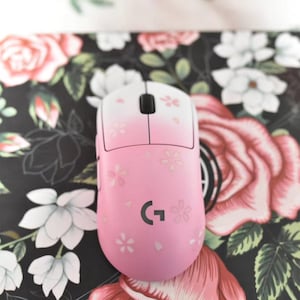 Custom Sakura G Pro X SUPERLIGHT-gamingmuis, gepersonaliseerde RGB-pc-muis, uniek gamercadeau, gamepadontwerp, Esports-muis Artwor