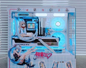 HATSUNE MIKU A23 ミニタワーPCケース ASUS TX Gaming PC Case A23 Chassis Hatsune Miku Edition Read