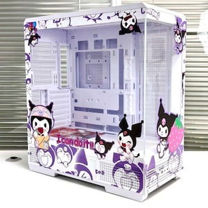 Pre order Kawaii mATX Tower custom Gaming pc case/computer Case/Compatible with mATX/Mini ITX/Custom Gaming PC case/Pre Build pc/Pink Case