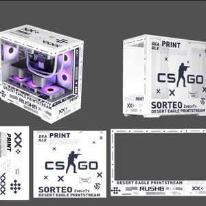 Pre order Print Stream Collection pc case/computer Case/Compatible with ATX/mATX/Mini ITX/Custom Gaming PC case/Pre Build