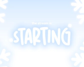 Animated Snow Stream Overlay Package – Winter Theme for Twitch, YouTube, Kick