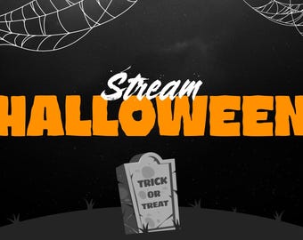 Halloween Animated Stream Overlay | Twitch, YouTube (Digital Download)