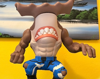 Figurine Street Sharks – Jet Pack Jab – Mattel 1995 – Requin Marteau T-os