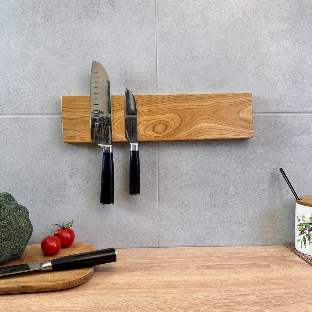 Premium Cherry Magnetic Knife Holder - Perfect for Home Chefs. the Best ...