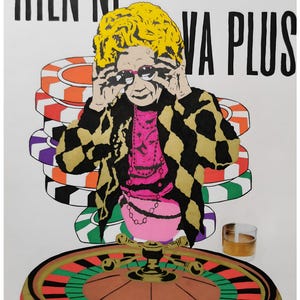 Yeta al Casinò - Poster umoristico sulla cultura pop in formato A3 - Poster con illustrazione originale 300 g