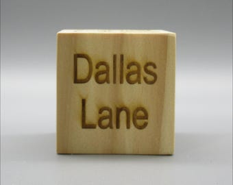 Holz Personalisierte Baby Block
