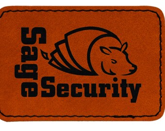 Rohleder / schwarzes Kunstleder-Blanko-Set mit 15 selbstklebenden Patches