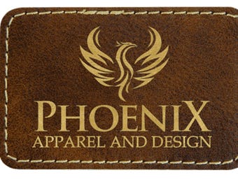 Rustikales / goldenes Kunstleder-Blanko-Set mit 15 selbstklebenden Patches