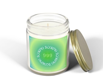 Scorpio 999 - Aura Astrology Scented Candle | Perfect for Meditation, Home Decor, Gifts, Spiritual Journey, Relaxation