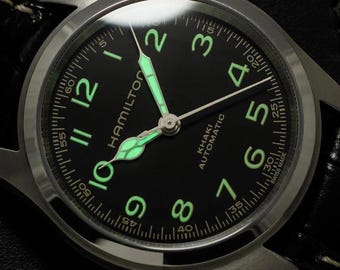 Hamilton Khaki Field Murph 38 mm Automatico - Orologio iconico del film Interstellar, H-10 con riserva di carica di 80 ore, orologio militare da campo di fabbricazione svizzera