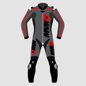 Custom Made Motorbike / Motorcycle Racing Leather Suit, Biker Leather Racing Suit
