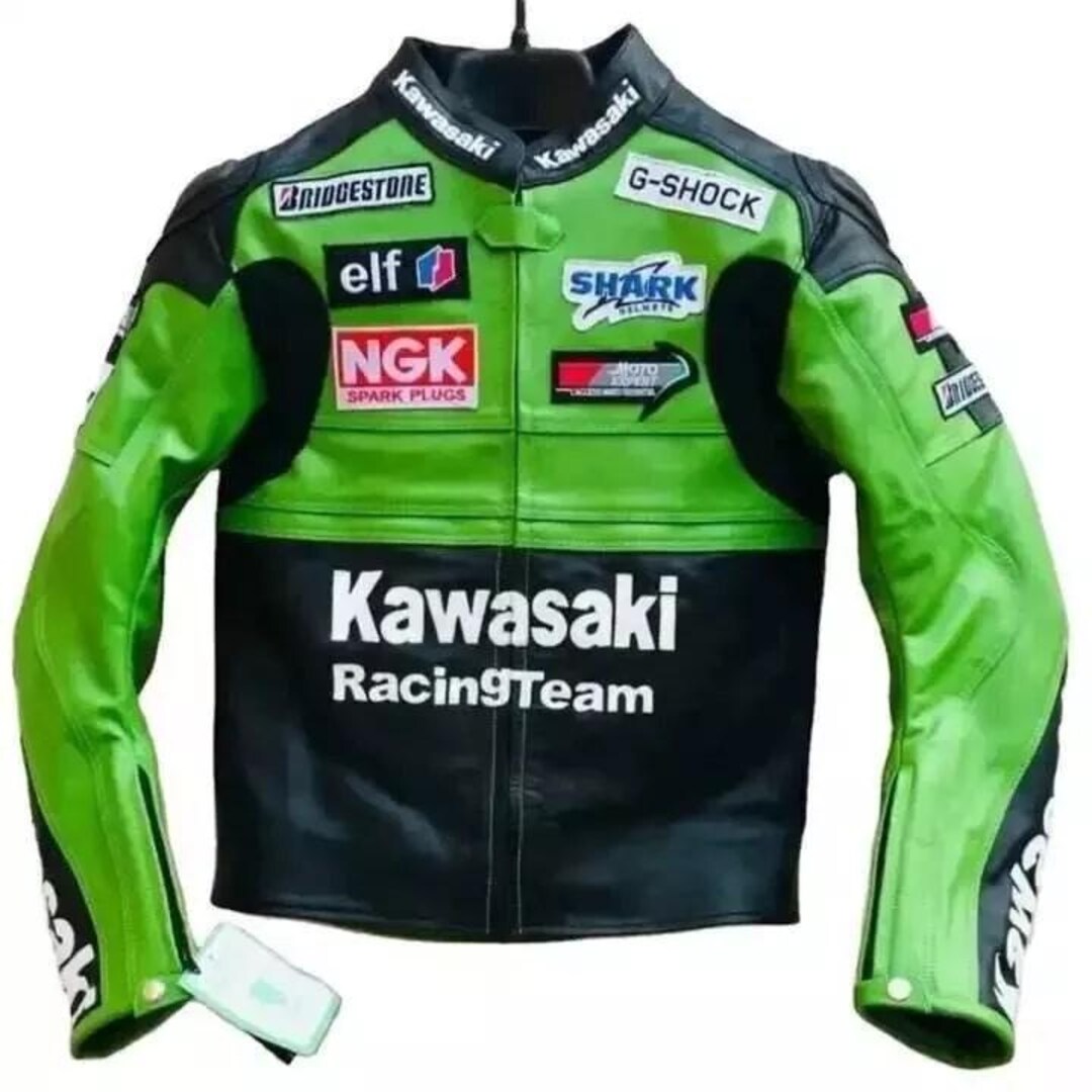 Custom Made Kawasaki Ninja Racing Team Motorcycle Cowhide