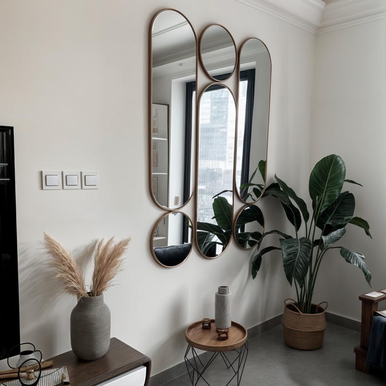 Always excellent full size mirror specially designed for bathrooms.
Aesthetic and modern wall mirror brings timeless elegance to your decoration.