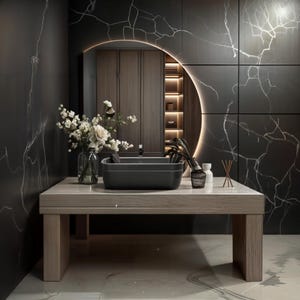 The larger wall mirror that will add a modern touch to your bathrooms is now with LED.
Handmade custom design circle mirror offers a unique touch that will complement your home or workplace.