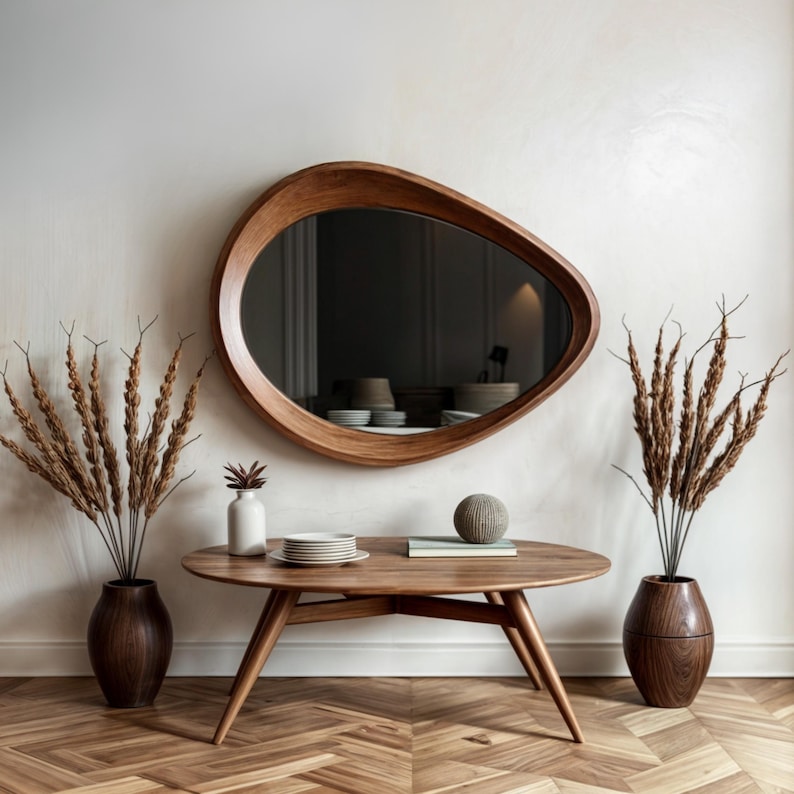 Always excellent lighting oval mirror specially designed for bathrooms.
Aesthetic and modern wall mirror brings timeless elegance to your decoration.