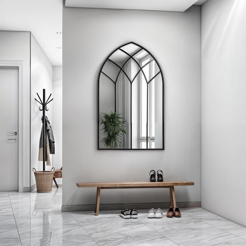 Reflect your style with decorative mirror, which is the perfect decorative option for your living room. The full length mirror looks like a work of art and becomes the focal point of your space.
