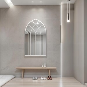 Always look perfect with the aesthetic mirror that will illuminate your makeup routine. Designed like a piece of decorative art, the mirror fits easily into bohemian, modern or minimal styles.