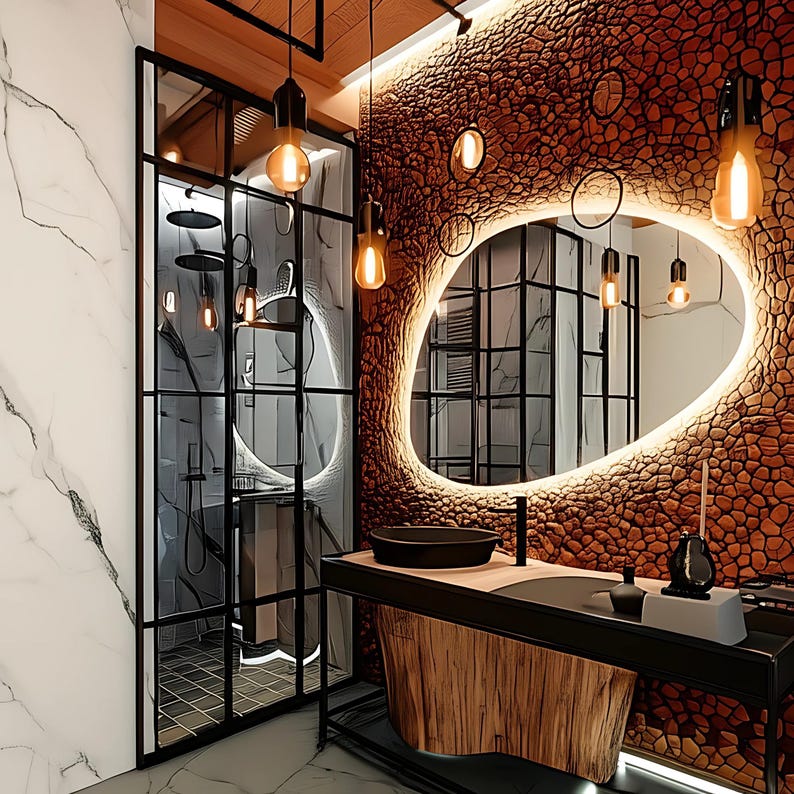 Always look perfect with the LED light mirror that will illuminate your makeup routine. Thanks to its water and moisture resistant structure, it can be used safely in bathrooms.