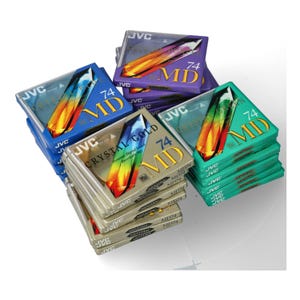 JVC Crystal MiniDisc 74 min – New & Sealed (Choose Color)