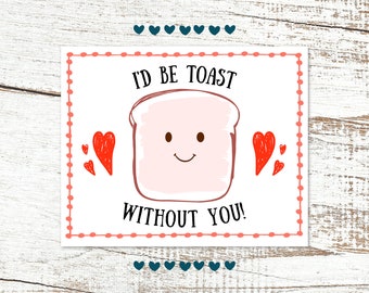 Printable Toast Tag - Mother's Day / Teacher Appreciation