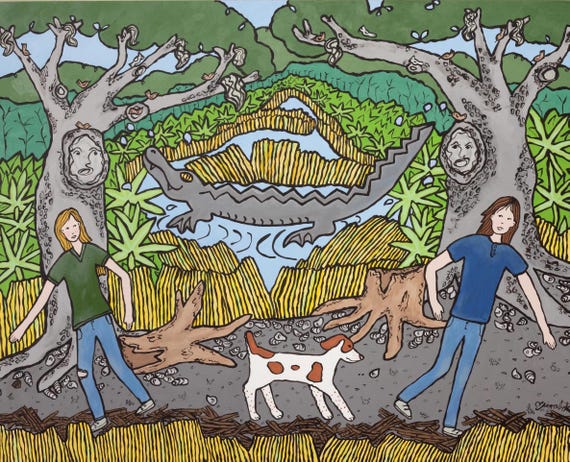 Listen to the Trees: Spoonbills Fine Art Print 8"x10"