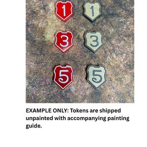 Lorcana Damage Tokens – Laser Cut Acrylic – Game Counters for Disney Lorcana – Unpainted