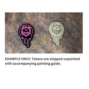 Lorcana Ink Drying Token – Laser Cut Acrylic Game Marker – Tabletop Accessory – Disney Lorcana TCG – Unpainted – Choose Your Colour
