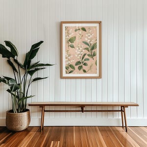 Digital Lily of the Valley Poster Wall Art, Floral Wall Art Print, Matte Decoration, Room Decor, Elegant Home Accent