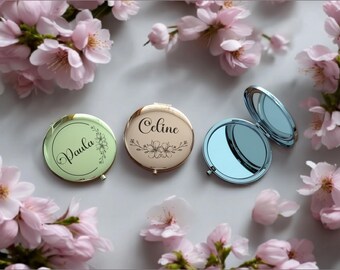 Personalisierter Taschenspiegel–Perfektes Geschenk für Frauen,Freundinnen & Schwestern.Einzigartiges Geschenk für Mama.Kosmetikspiegel.
