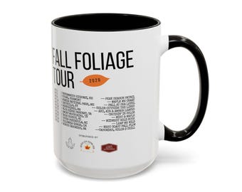 Chasing Fall Color Coast To Coast- Concert Style| 11oz & 15oz | Perfect for Autumn Decor Coffee and Fall Color Lovers