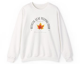 Official Leaf Peeping Club 2026 Sweatshirt: Autumn Fall Graphic Crewneck