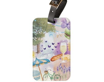Provence France Luggage Tag: Acrylic Travel Accessory