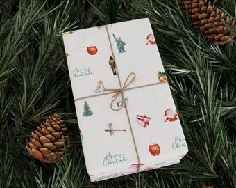 New York City Holiday-Themed Christmas Wrapping Paper Gift Wrap