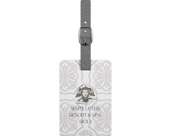 White Lotus season 2 Sicily Luggage Tag: TV Show Fan Travel Accessory