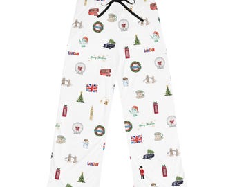 Women's London-Inspired Holiday Christmas Pajama Pants