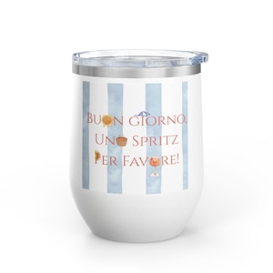 Vaso de vino Spritz italiano: vajilla de acero inoxidable para el verano europeo