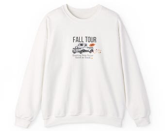 Chasing Fall Color Coast To Coast- Concert Style  Graphic Crewneck Sweatshirt For Fall and Leaf Lovers