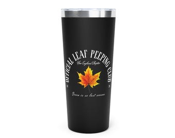 Leaf Peeping Club 2026 Tumbler | New England Chapter, Autumn Travel Mug (22oz)