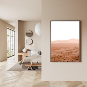 Desert Print, Sand Dunes Print, Mojave Desert Wall Art, Modern Boho Wall, Modern Minimalist Wall Decor, Neutral Warm Art Prints, Printable