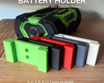 Battery Holder Wall Mount Compatible with EGO 56V 3D Printed