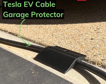 EV Charge Cable Protector for Garage Doors [Fits Gen 3 Tesla Wall Charger]